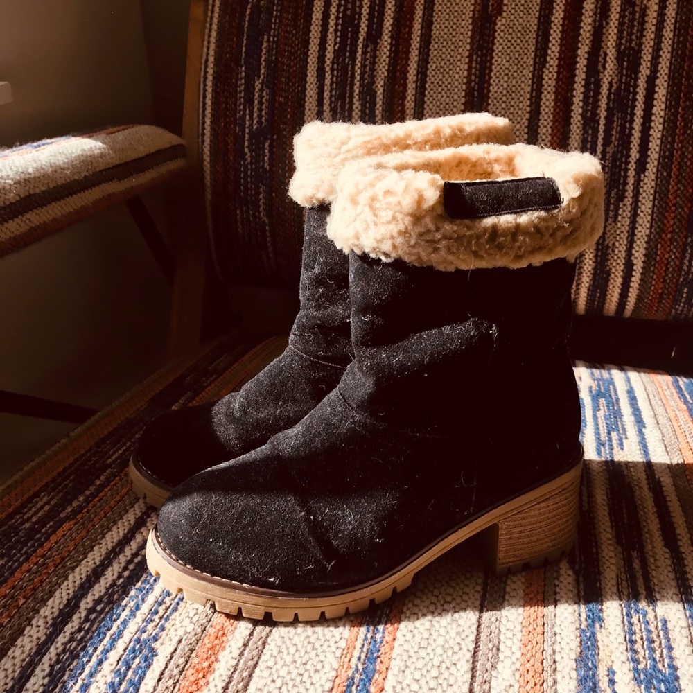 Black ankle boots